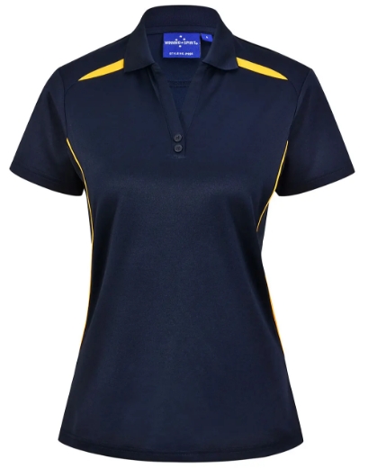 Picture of Winning Spirit, Ladies Sustainable Contrast SS Polo